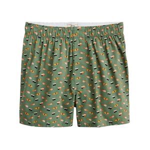 J. Crew Men’s Cotton Poplin Woven Boxer Shorts Thatcher Green Sushi, Medium New